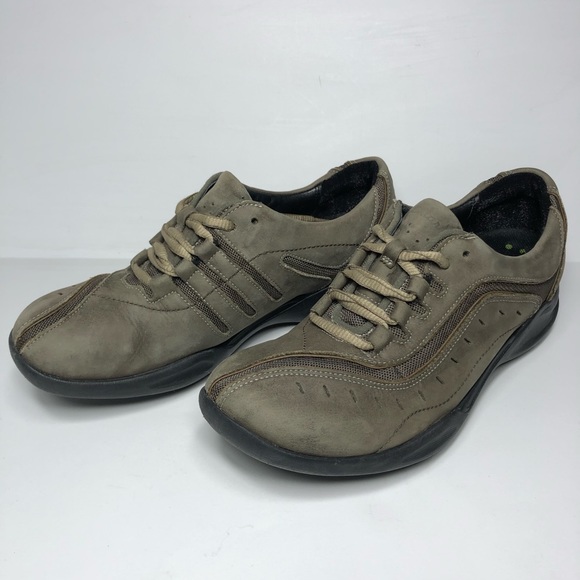 Clarks Womens Wave Wheel Walking Shoes Brown 86510 Leather Lace Up Low Top - Picture 4 of 8